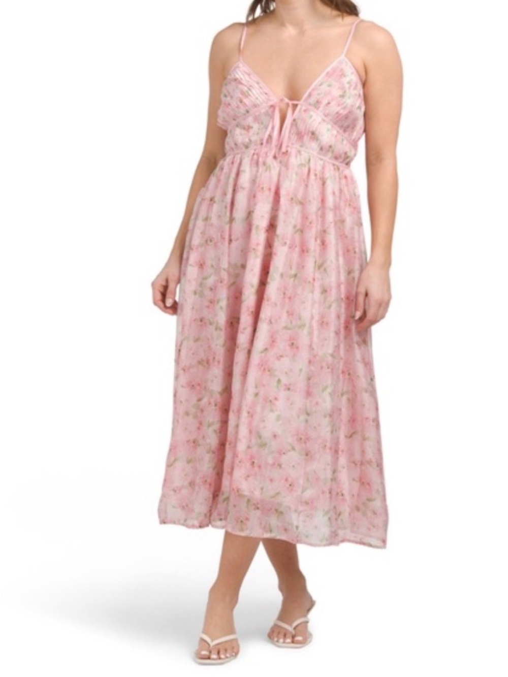 En Saison pink floral dress